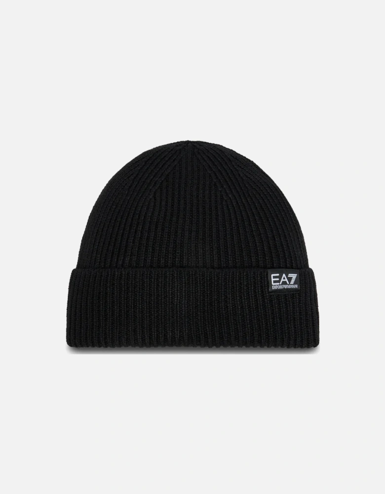 Patch Logo Beanie - Black