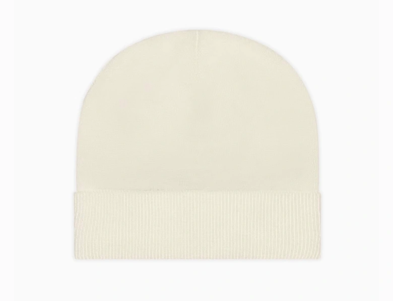 Oversize Logo Beanie - Off White