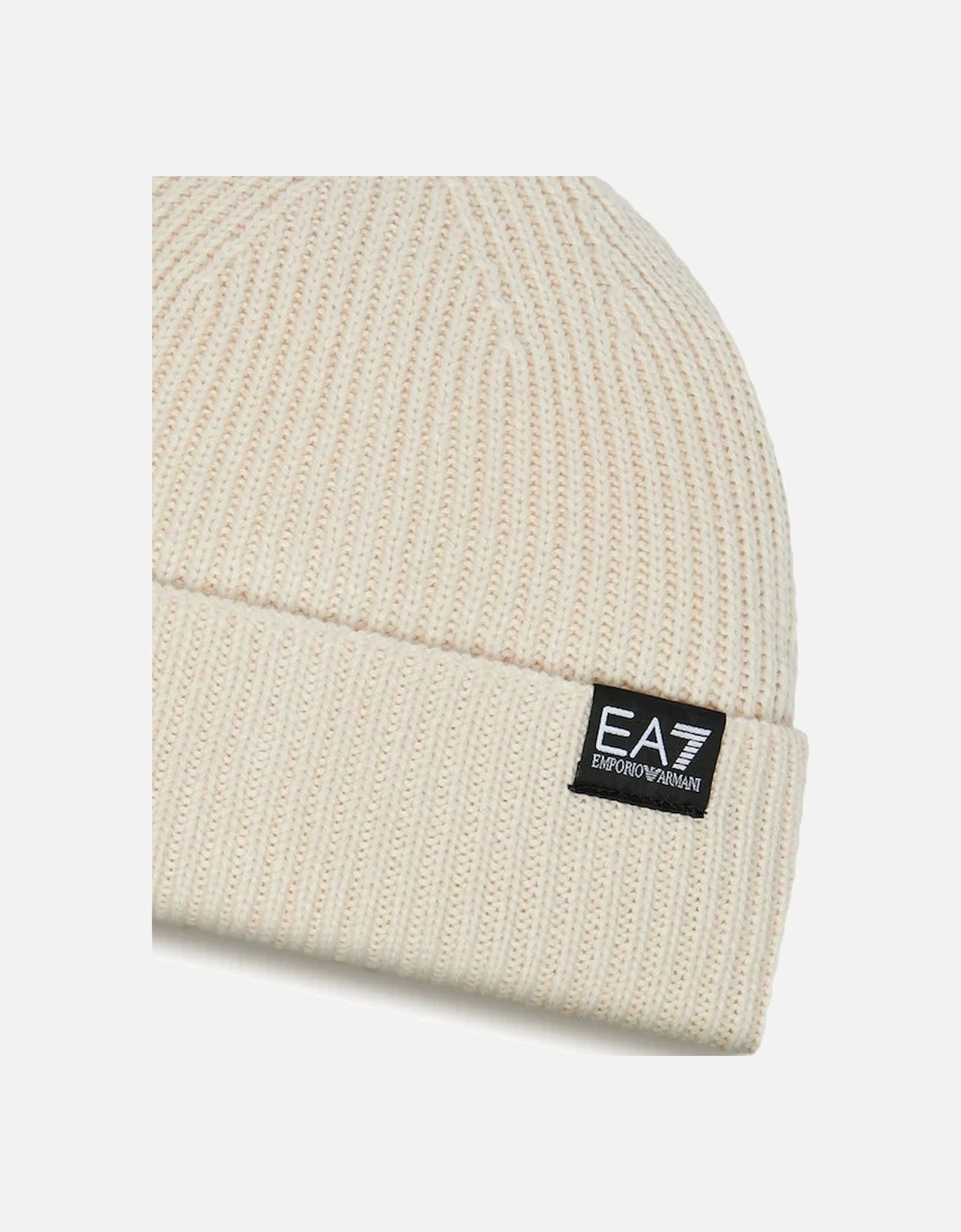 Patch Logo Beanie - Off White