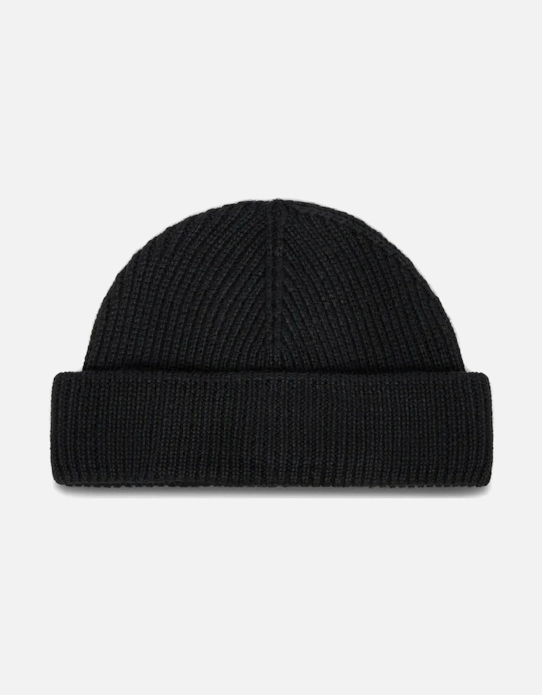 Patch Logo Fisherman Beanie - Black