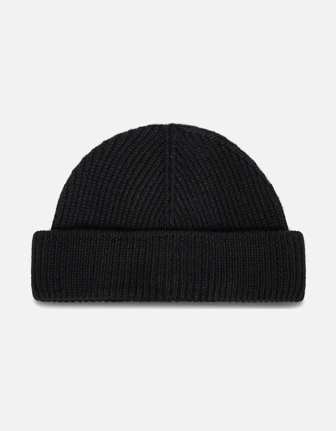 Patch Logo Fisherman Beanie - Black