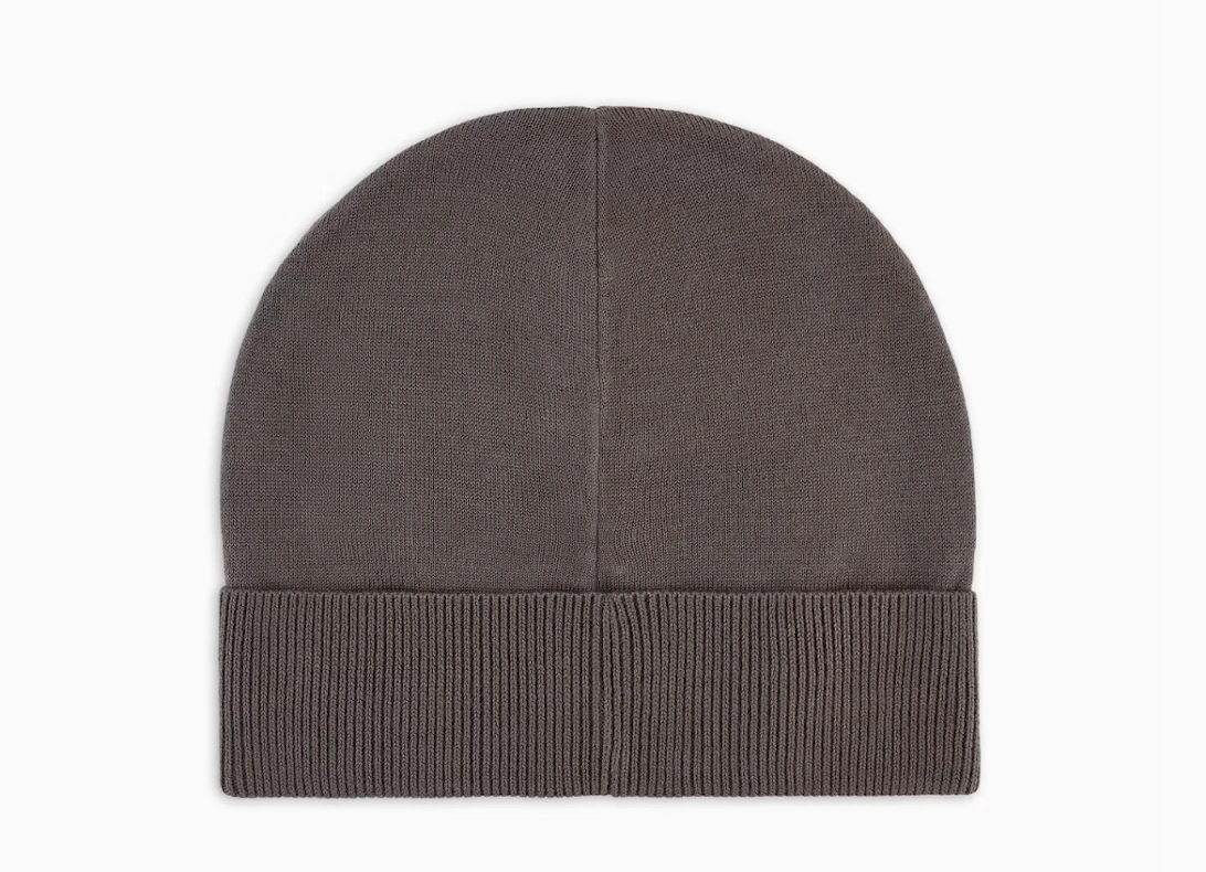 Oversize Logo Beanie - Grey