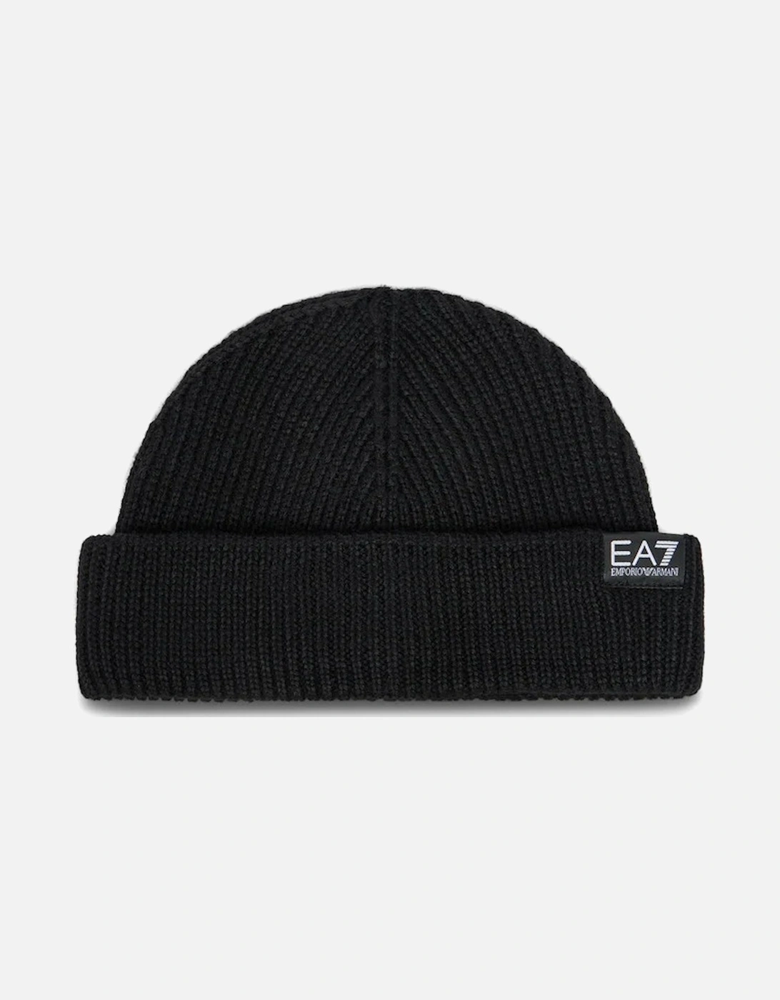 Patch Logo Fisherman Beanie - Black, 4 of 3