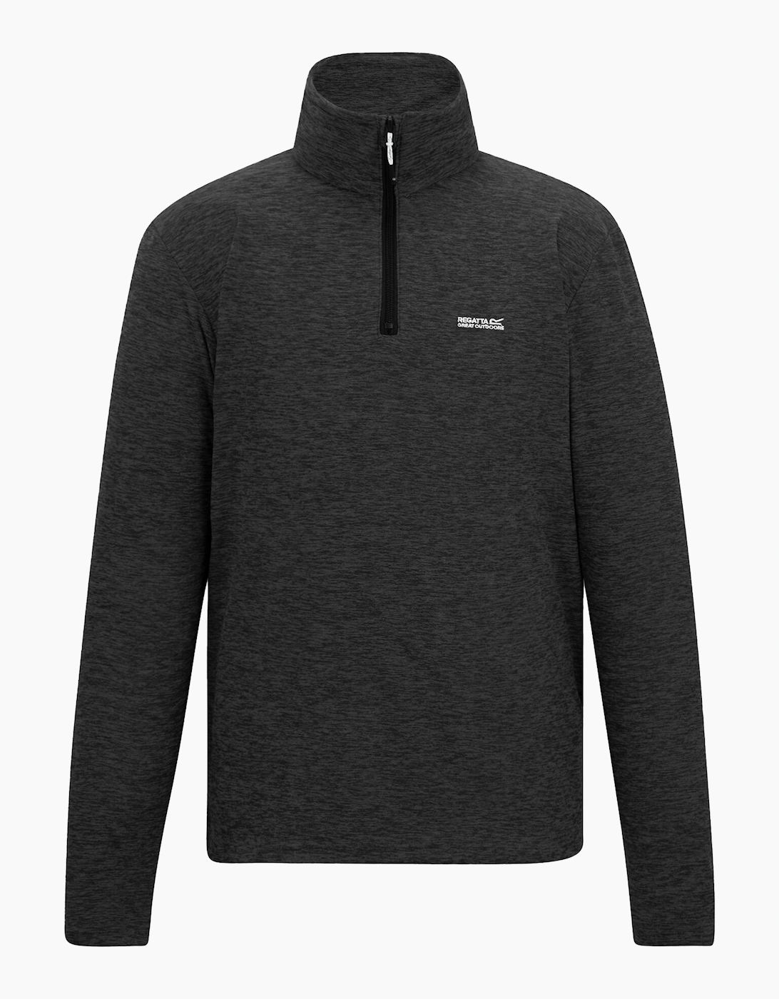 Regatta (S, Ash) Mens Thompson Marl Half Zip Fleece Jacket - Image 3