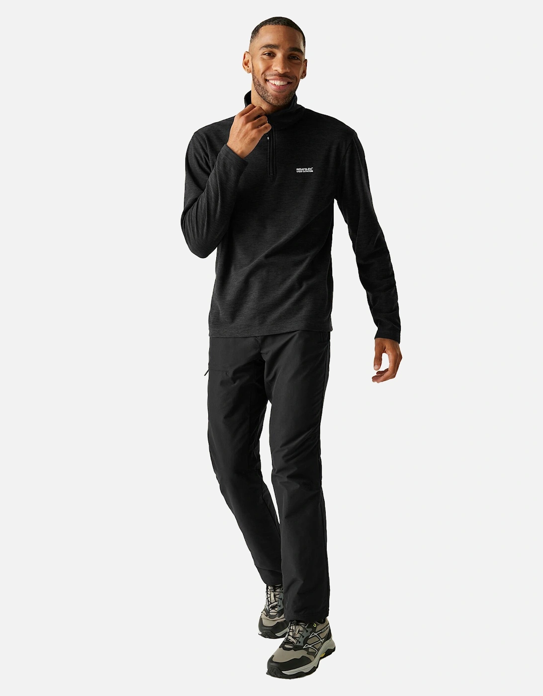 Mens Thompson Marl Half Zip Fleece Jacket