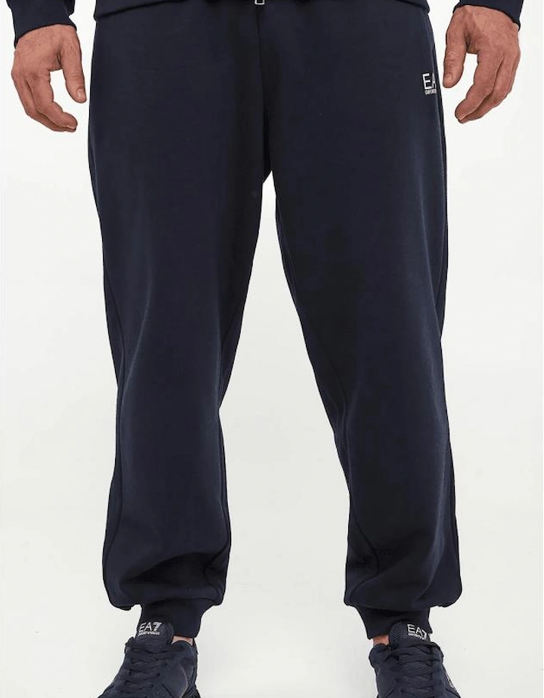 Rear Graphic Logo Hooded Loose Fit Navy Blue Tracksuit