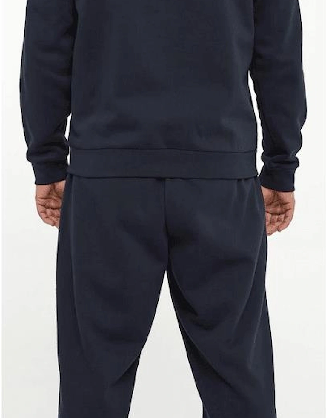 Rear Graphic Logo Hooded Loose Fit Navy Blue Tracksuit