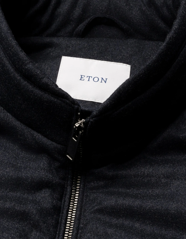Wool Padded Vest 28 Navy