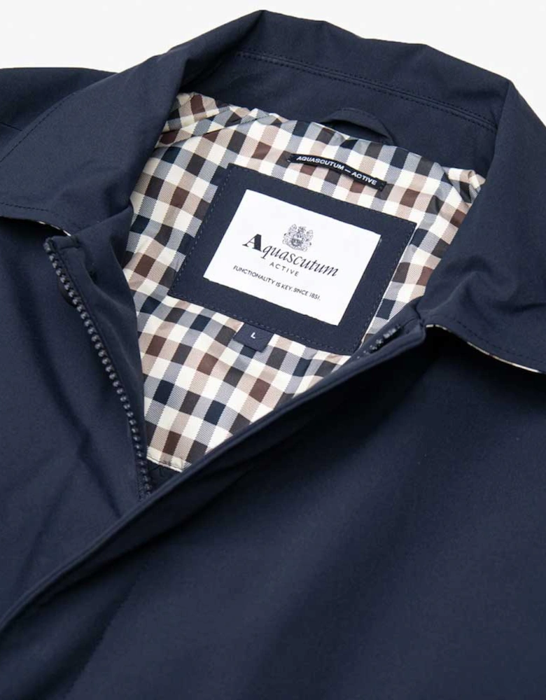 Shell Active Mid Trench Coat - Navy