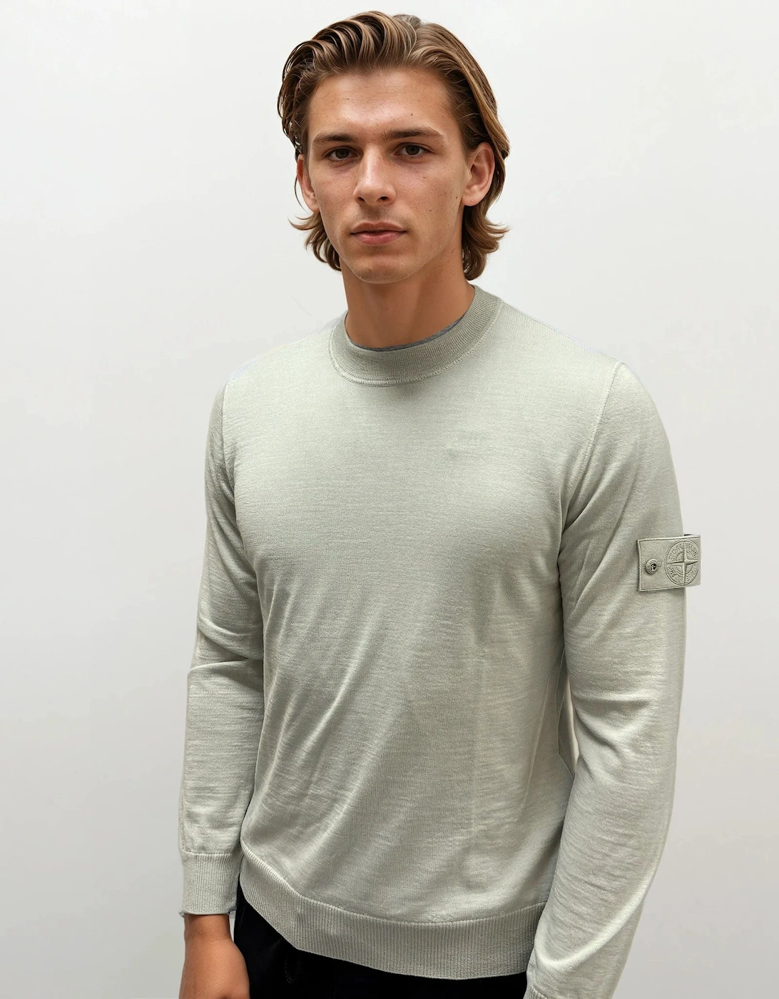 Ghost Wool Crew Neck Jumper Beige