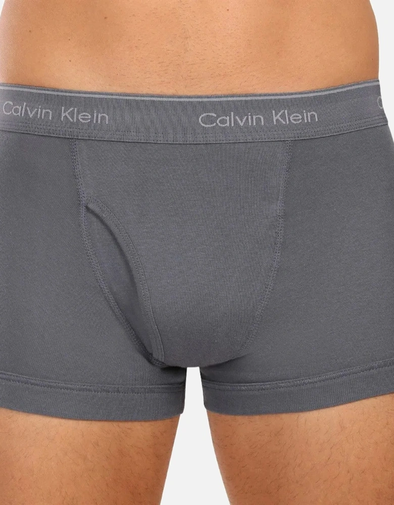 3-Pack Pure Cotton Boxer Trunks, Turbulence / Adrenaline Rush / Black