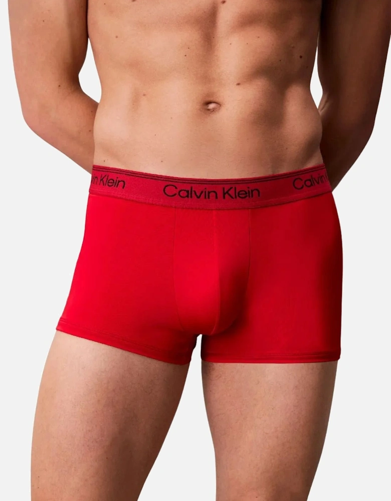 3-Pack Icon Microfibre Stretch Low-Rise Boxer Trunks, Black / Sleet / Adrenaline Rush