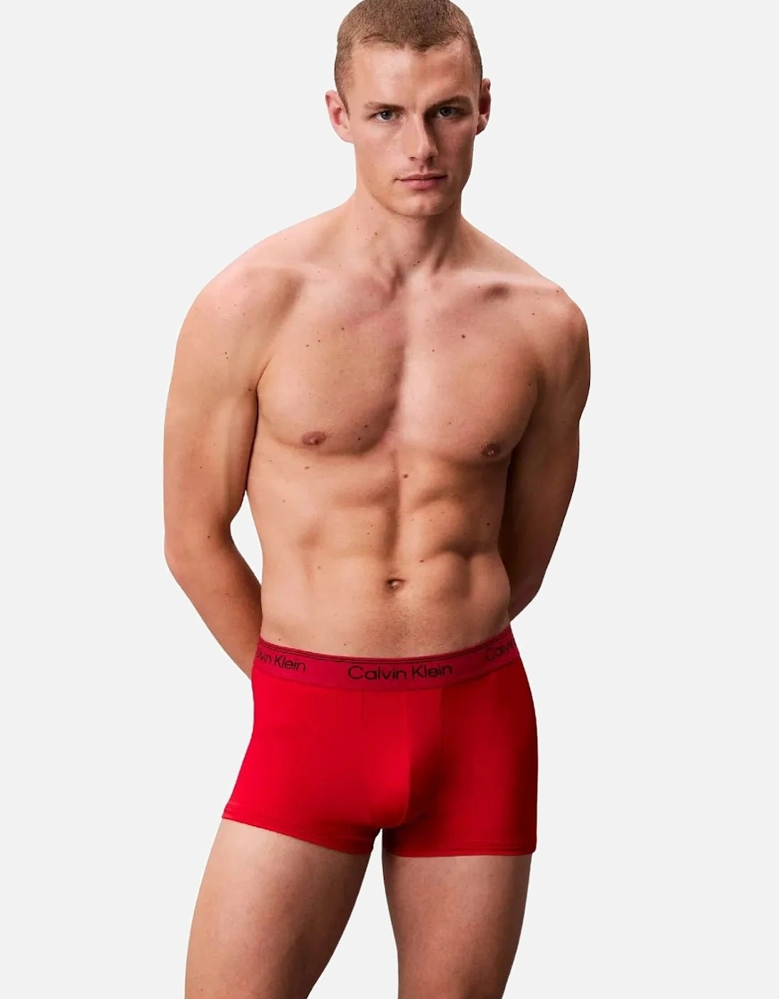 3-Pack Icon Microfibre Stretch Low-Rise Boxer Trunks, Black / Sleet / Adrenaline Rush