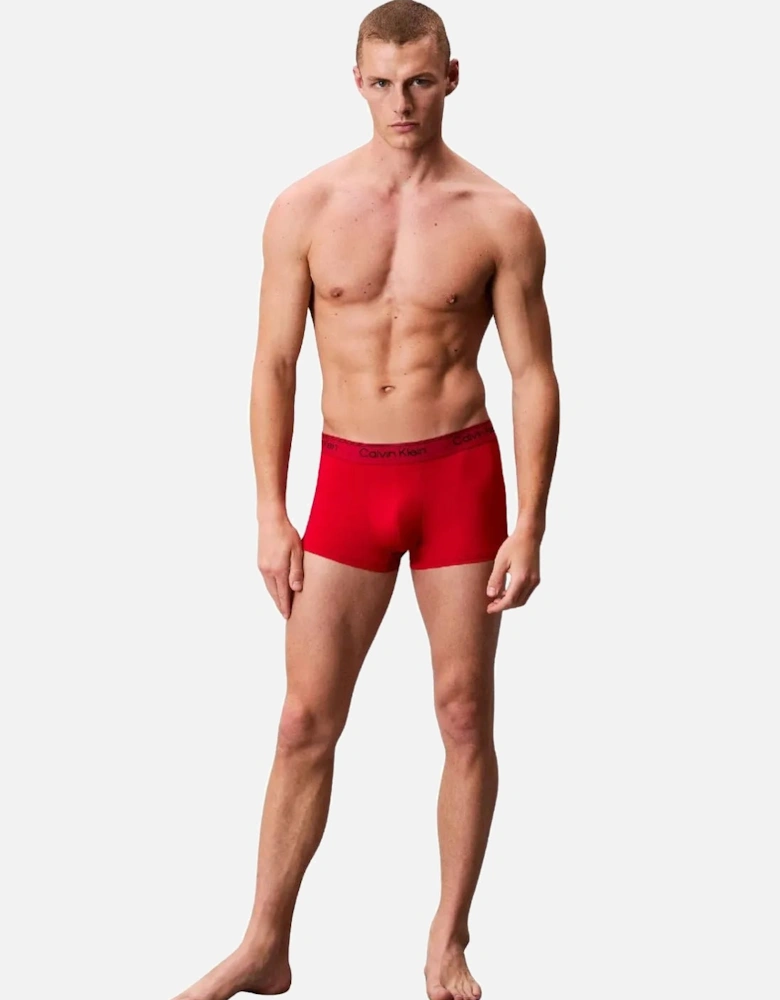 3-Pack Icon Microfibre Stretch Low-Rise Boxer Trunks, Black / Sleet / Adrenaline Rush