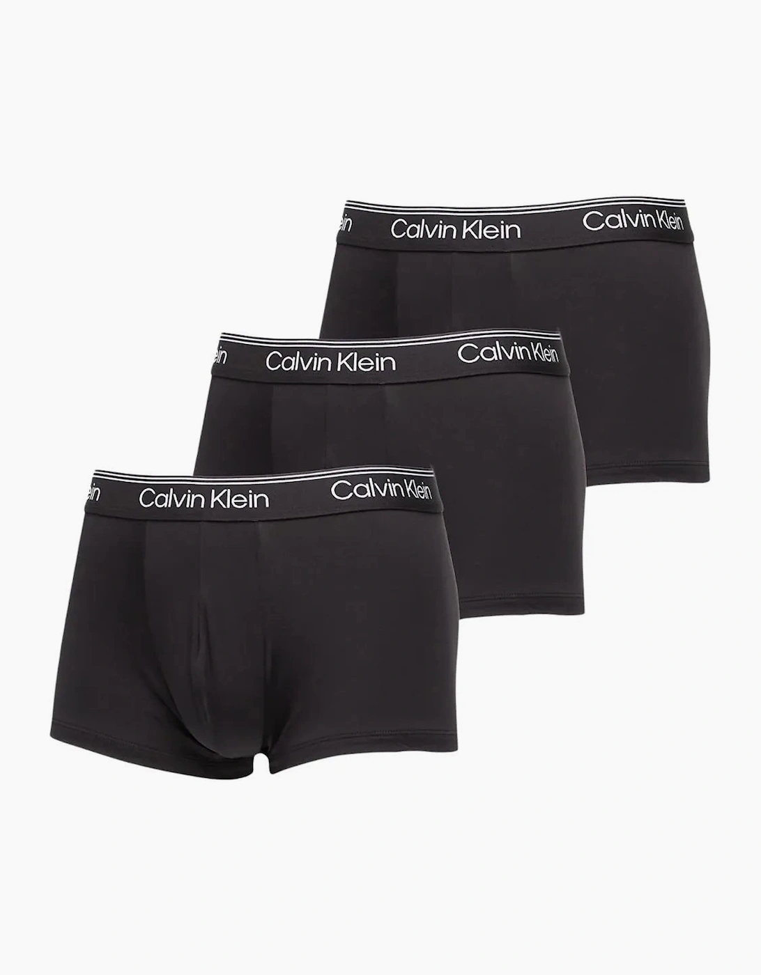 Calvin Klein Men's Black 3-Pack Icon Microfibre Stretch Low-Rise Boxer Trunks,  32/30/31 S