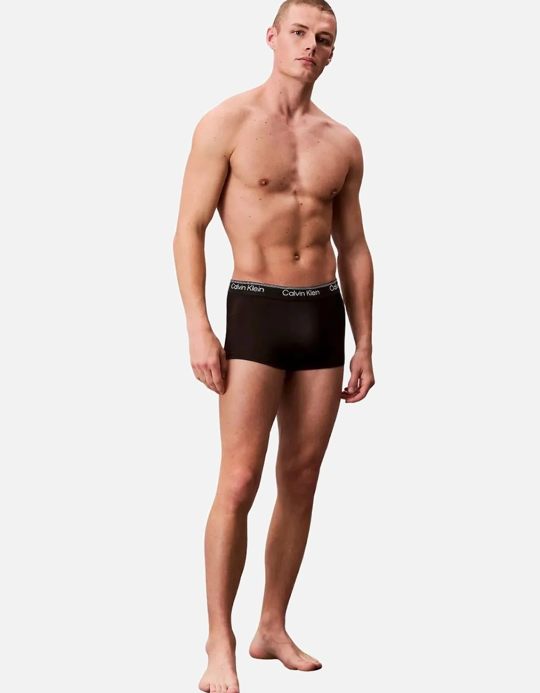 3-Pack Icon Microfibre Stretch Low-Rise Boxer Trunks, Black