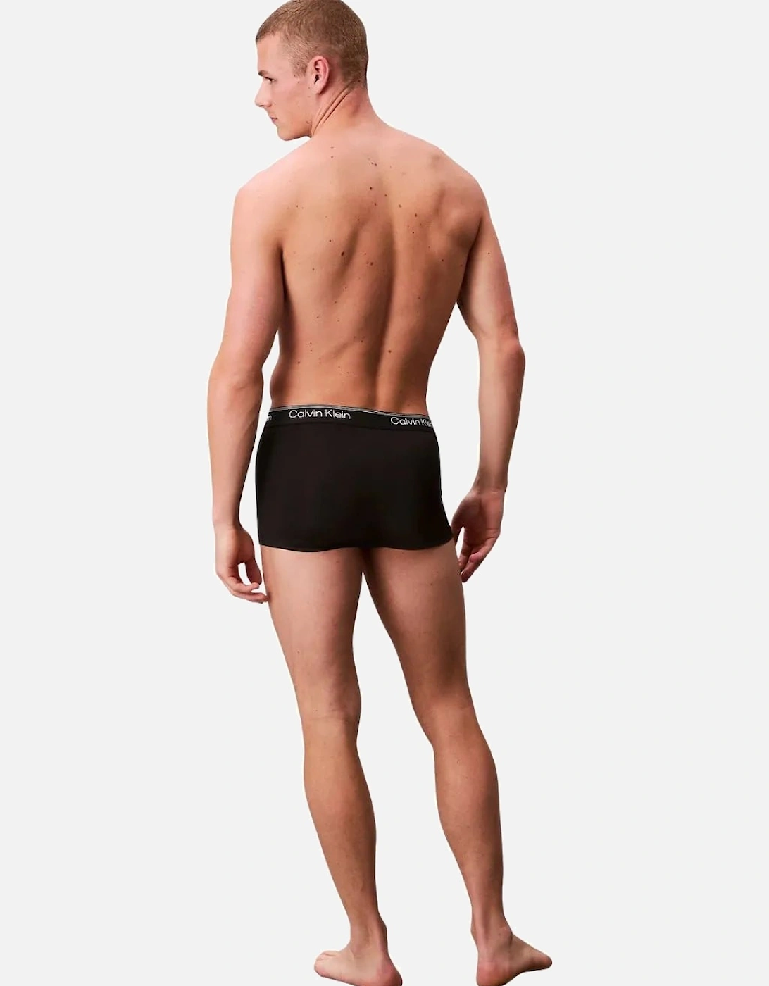 3-Pack Icon Microfibre Stretch Low-Rise Boxer Trunks, Black