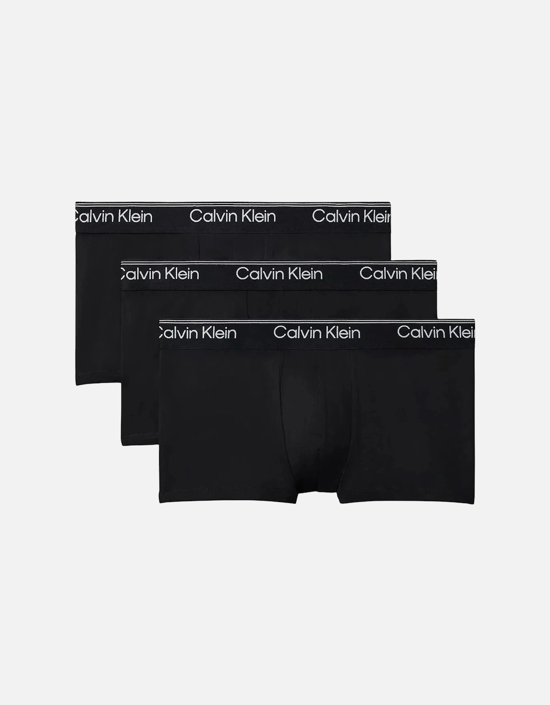 3-Pack Icon Microfibre Stretch Low-Rise Boxer Trunks, Black