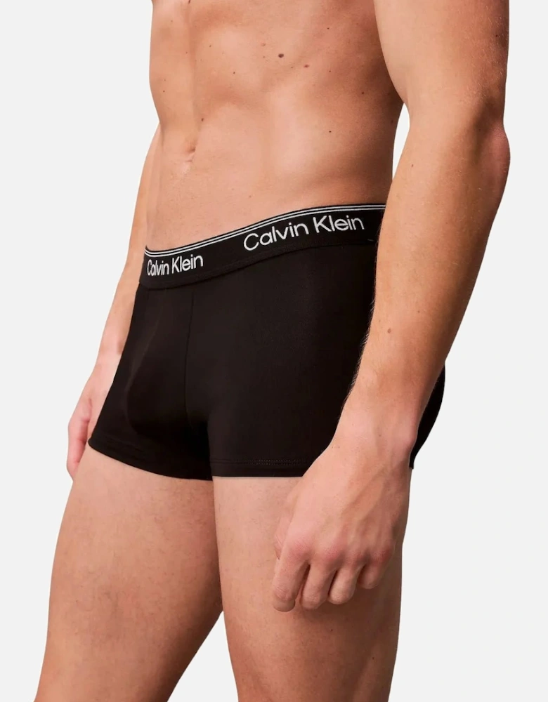 3-Pack Icon Microfibre Stretch Low-Rise Boxer Trunks, Black