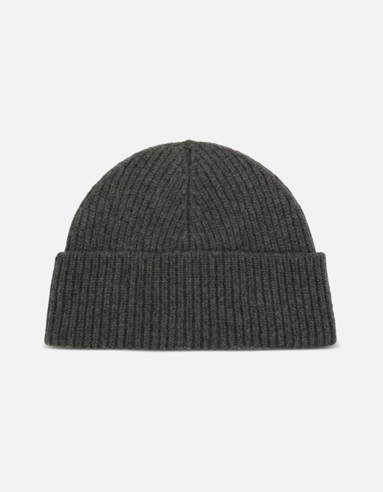 Felted Merino Wool Beanie Grey