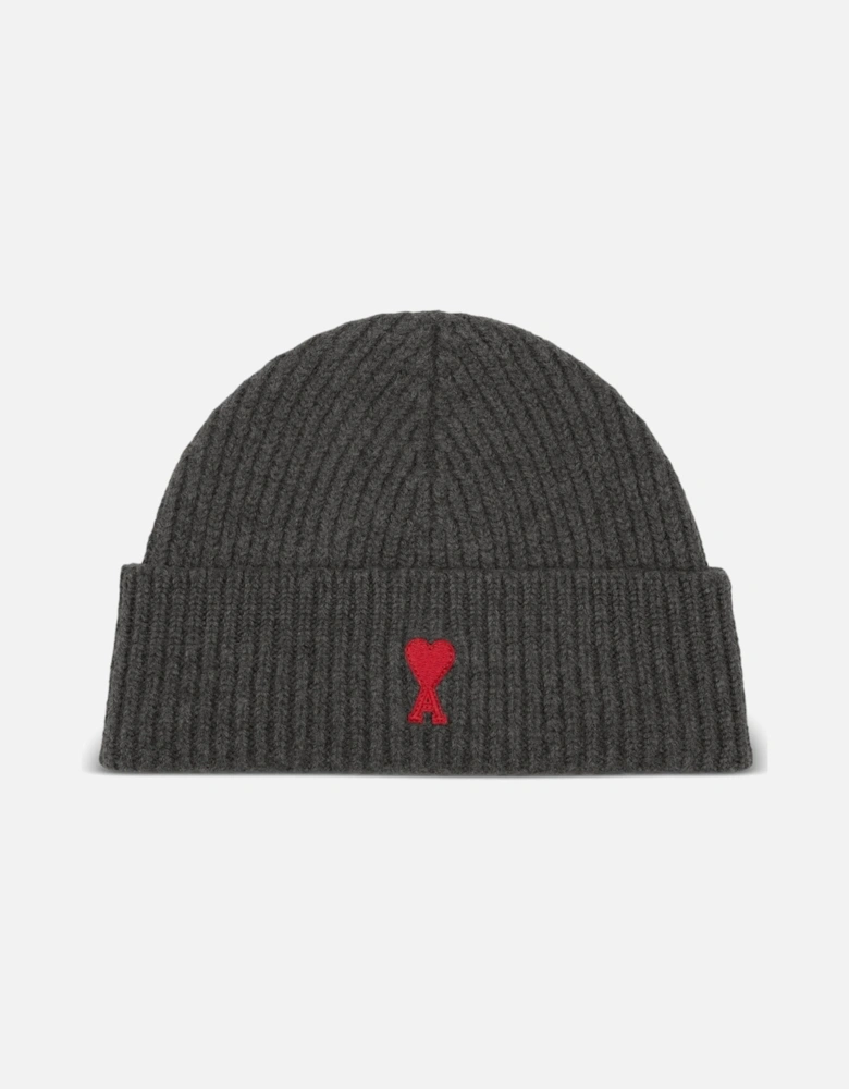 Felted Merino Wool Beanie Grey