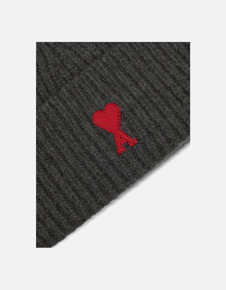 Felted Merino Wool Beanie Grey