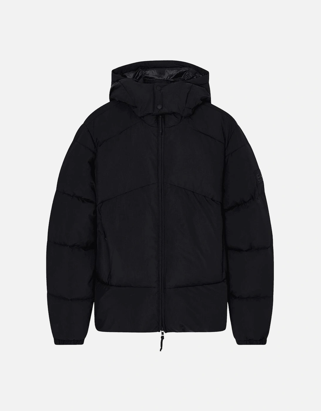 Rubber Logo Black Puffer Jacket, 2 of 1