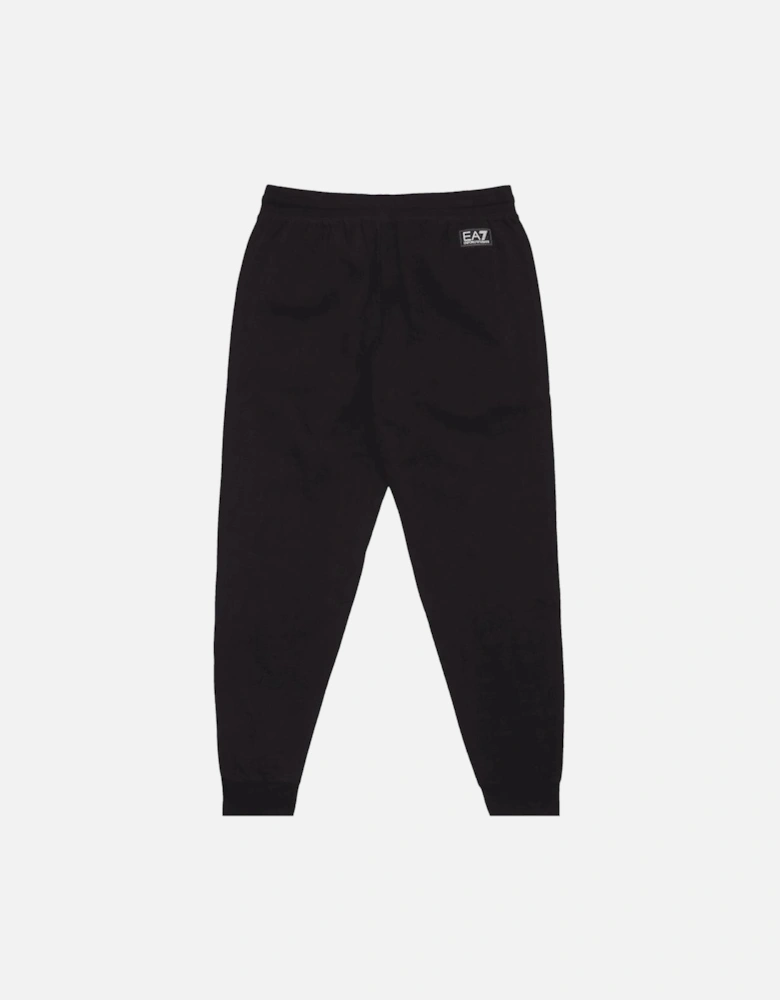 Tape Logo Overhead Hooded Black Tracksuit
