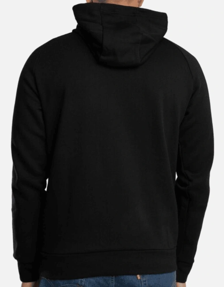 Tape Logo Overhead Hooded Black Tracksuit