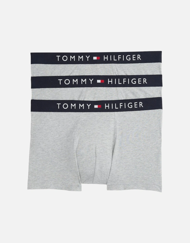 Mens Underwear 3 Pack Trunks Grey