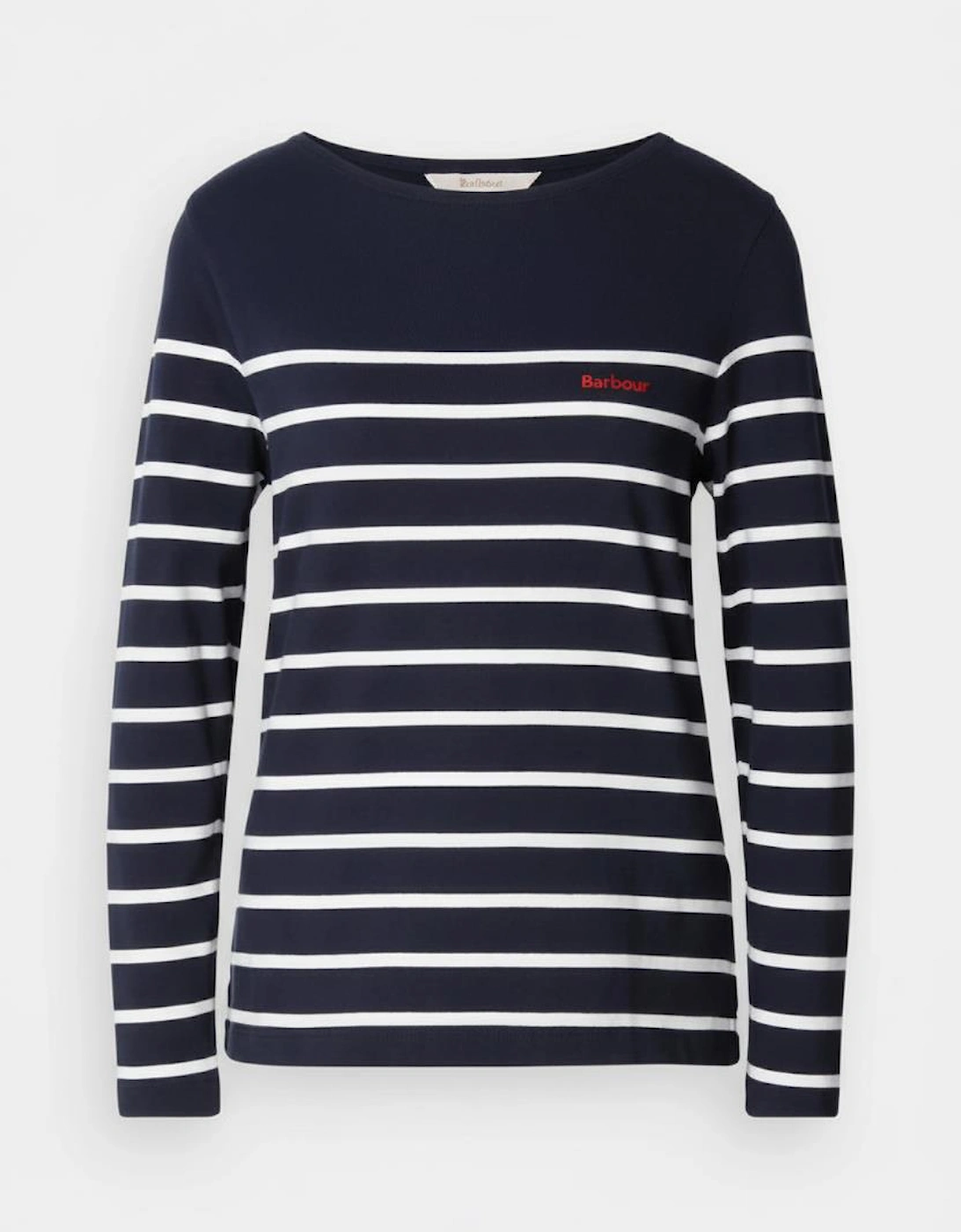 Women's Barbour Bradley Womens Long Sleeve Striped Top - Navy Stripe - Navy/Multi - Size: 12