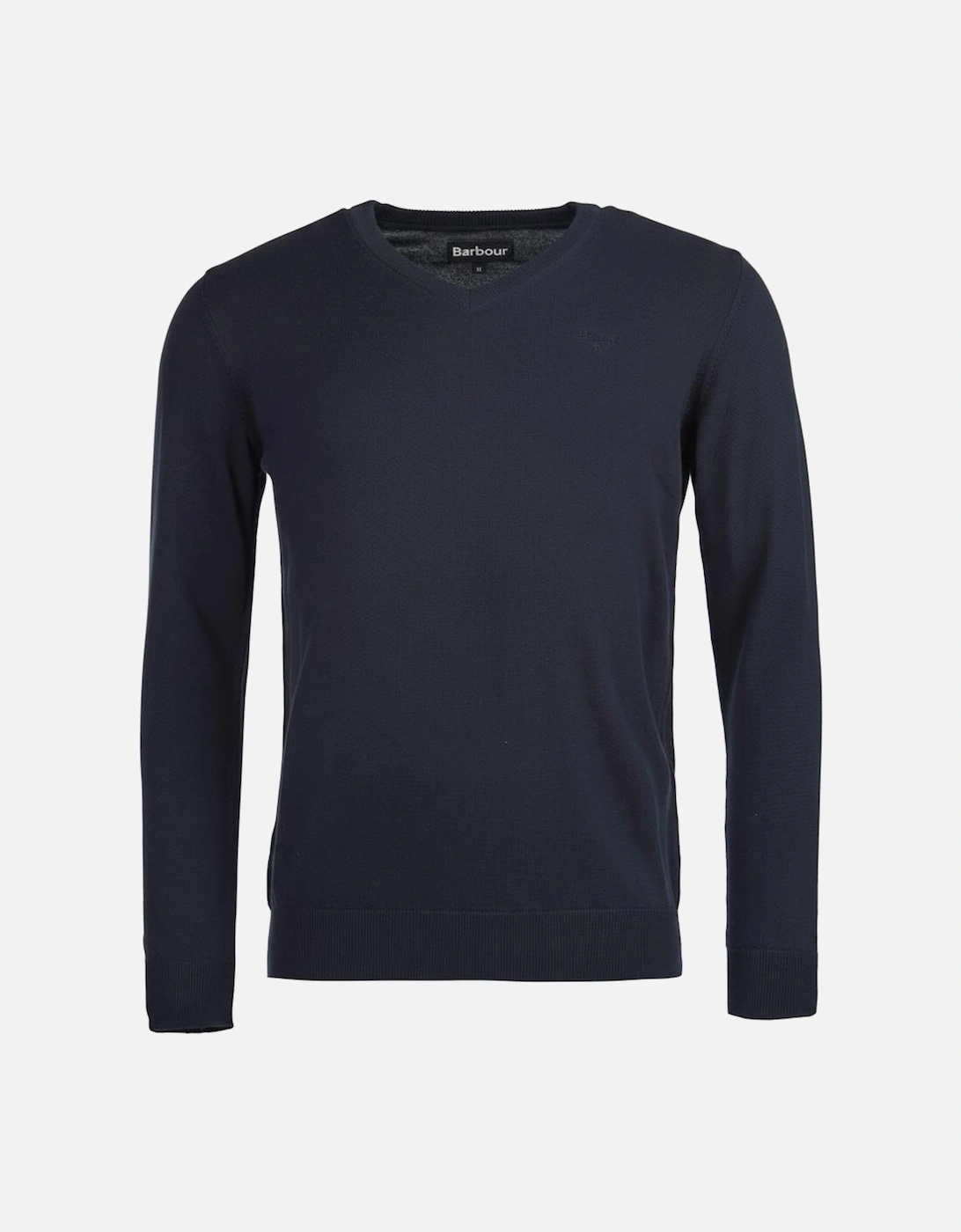 Pima Cotton Mens Crew Sweatshirt - Navy, 8 of 7