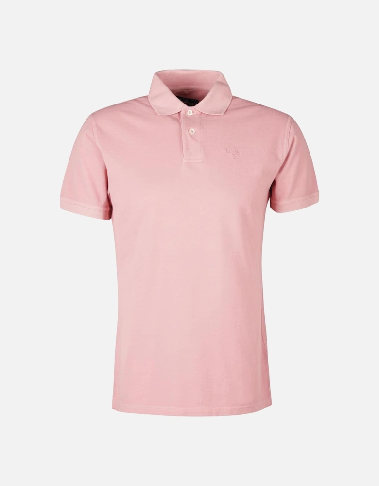 Wash Sports Mens Polo Shirt - Pink Salt