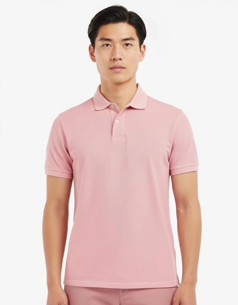 Wash Sports Mens Polo Shirt - Pink Salt