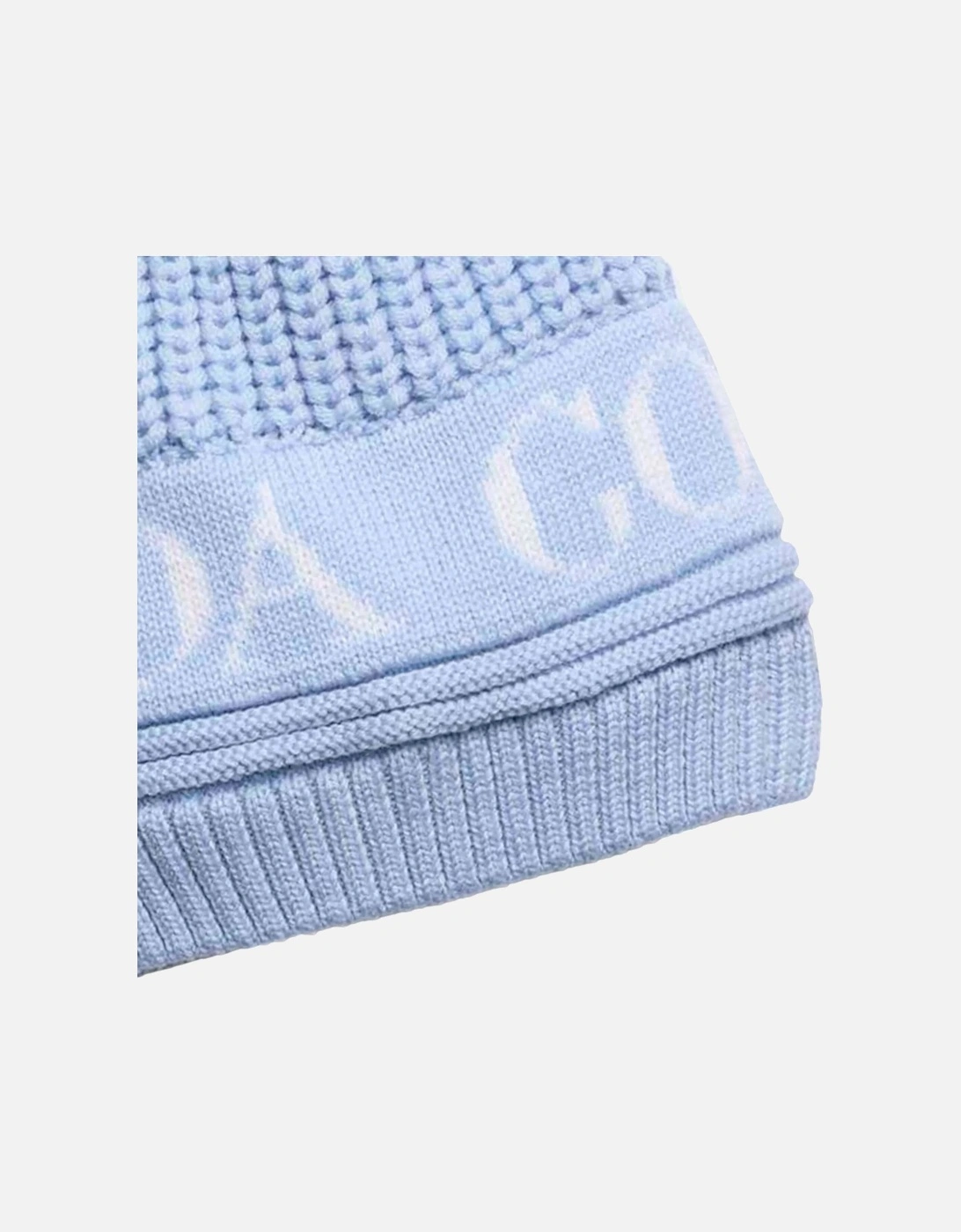 Kids Double Pom Hat Blue