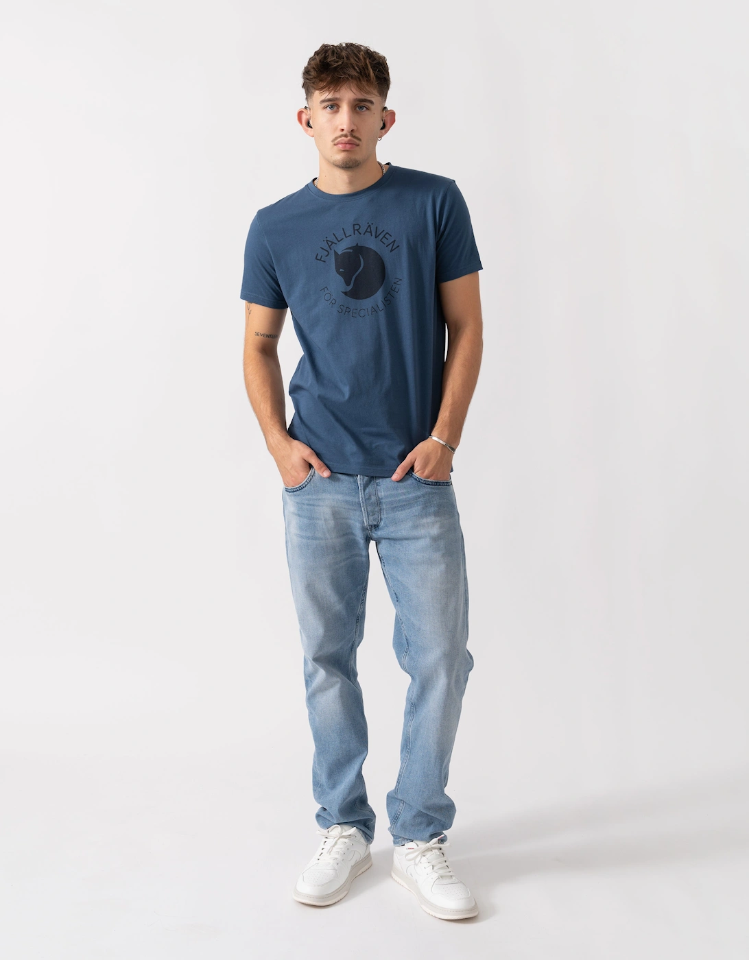 Fox Mens T-Shirt - Indigo Blue 534