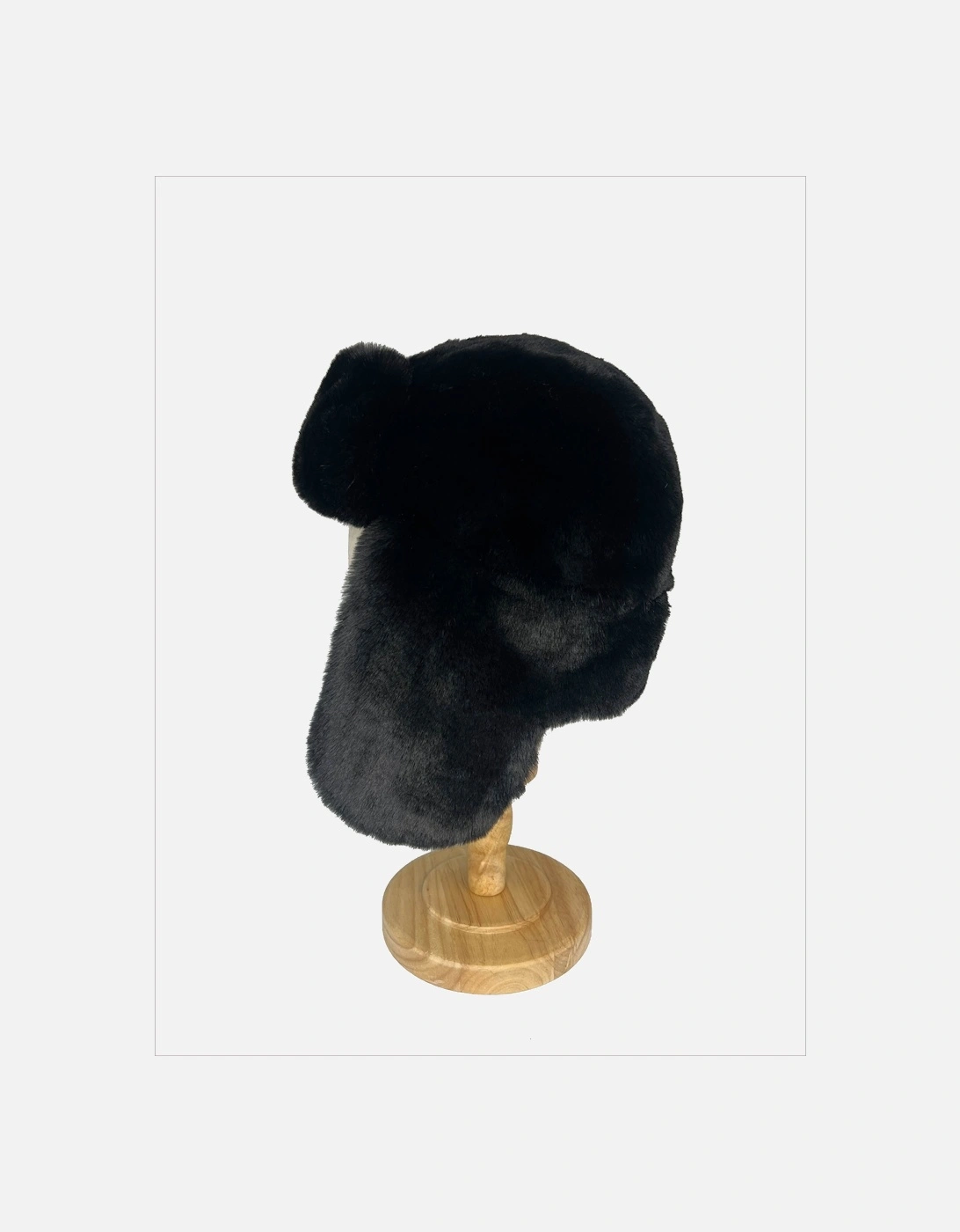 AW25 Billie Faux Fur Trapper - Black