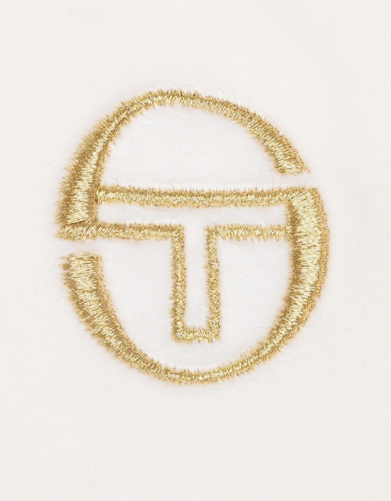 Mahony Half Zip Velour Polo Gardenia/Gold