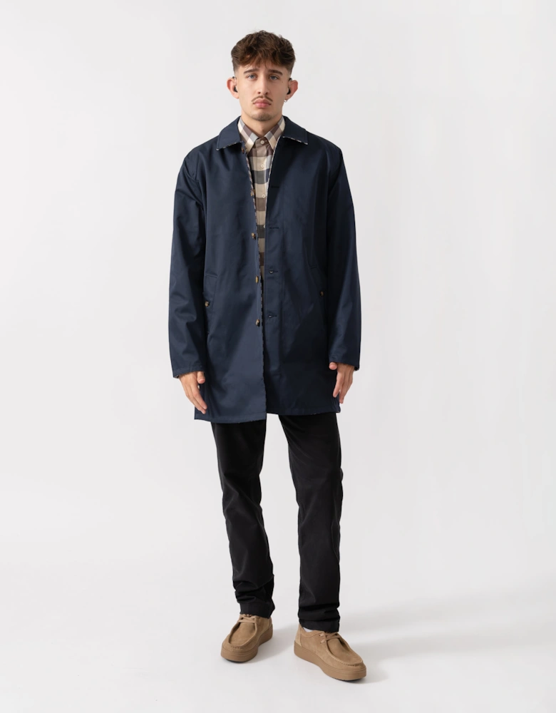 Mens Archival Reversible Mid Coat - Navy 11