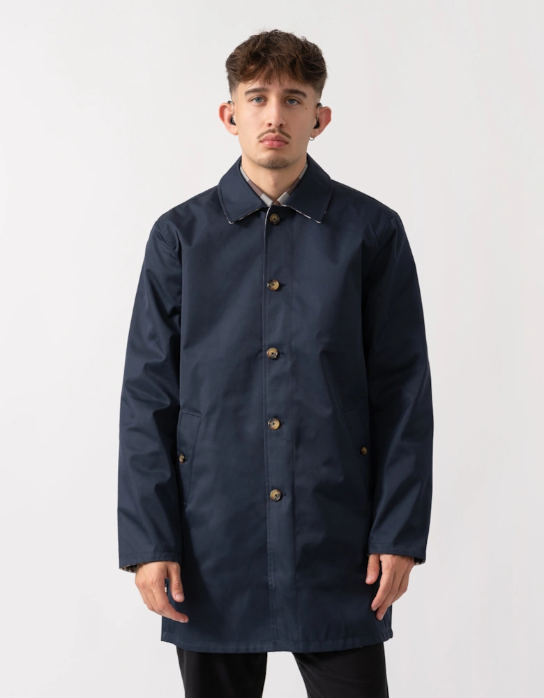 Mens Archival Reversible Mid Coat - Navy 11