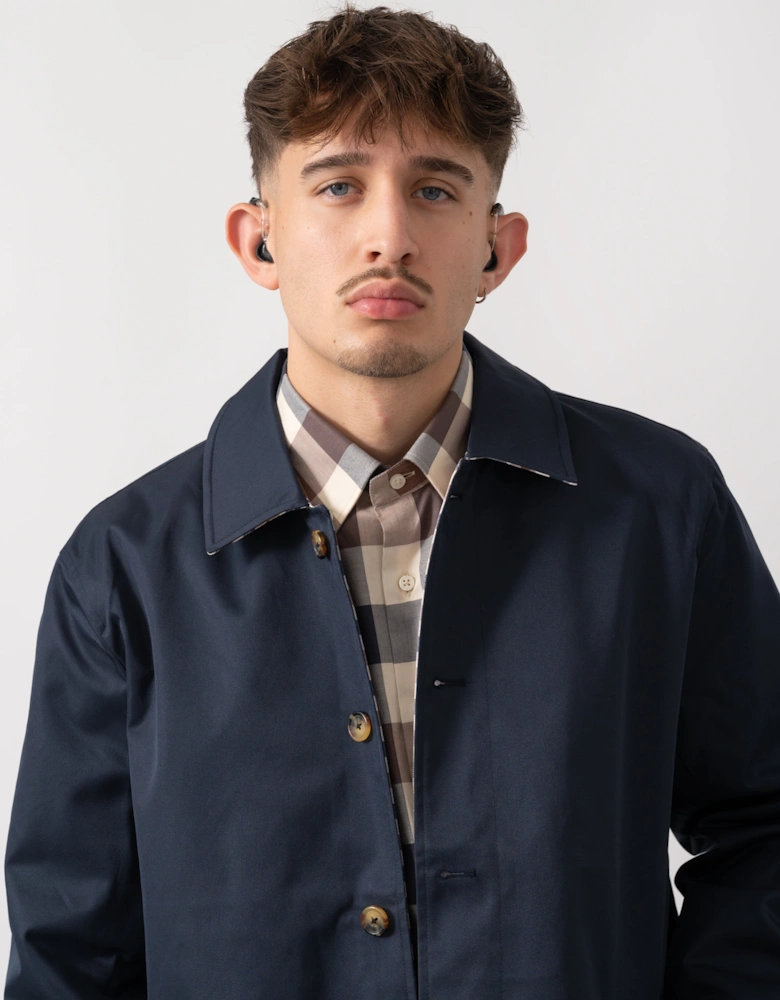 Mens Archival Reversible Mid Coat - Navy 11