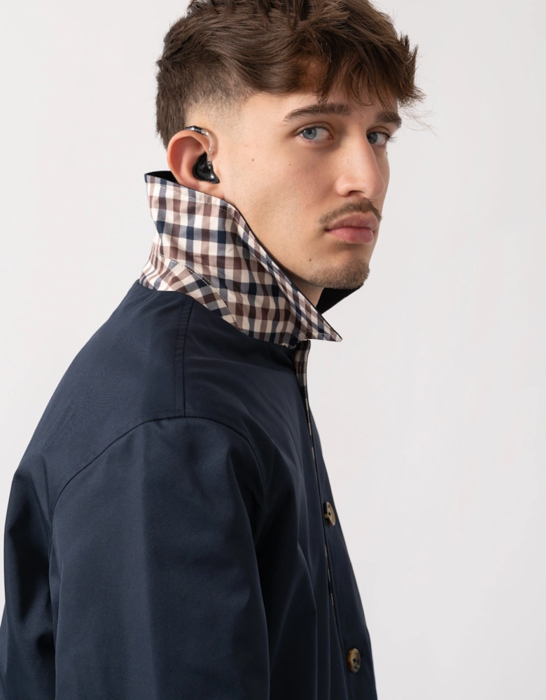 Mens Archival Reversible Mid Coat - Navy 11