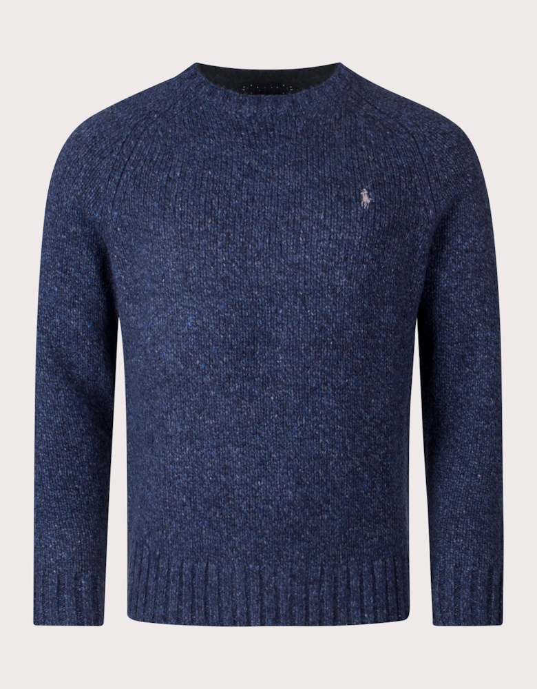 Marled Knit Crew Neck Jumper
