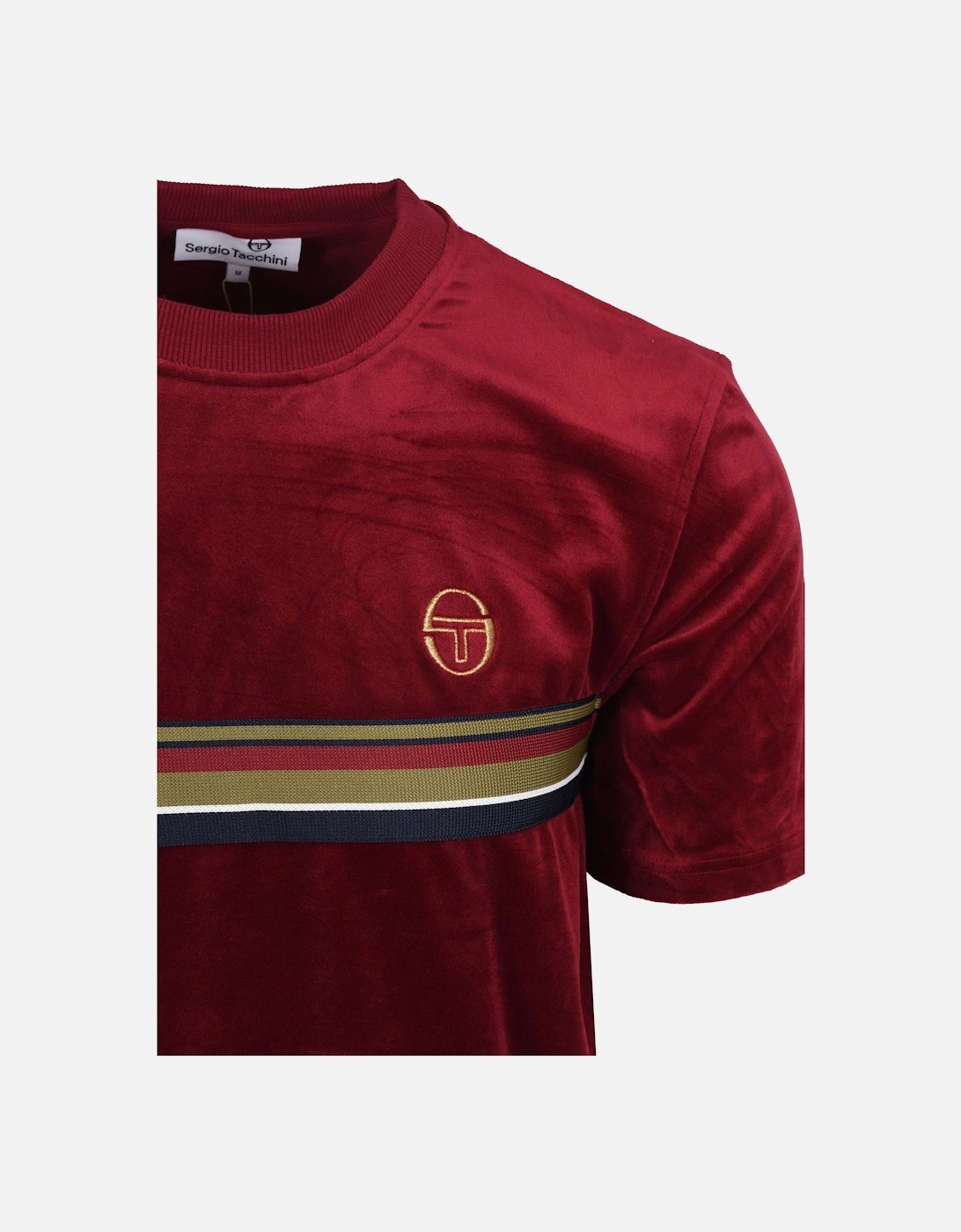 Ayme Velour T-Shirt Rhubarb/Gold