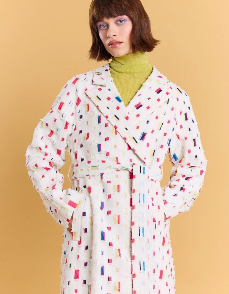 Cream Eco Cotton Trench Coat