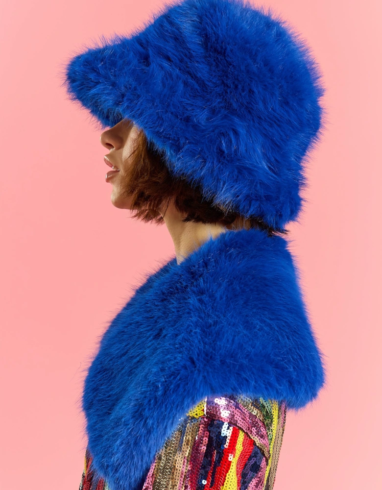 Blue Eco Bamboo Bucket Hat