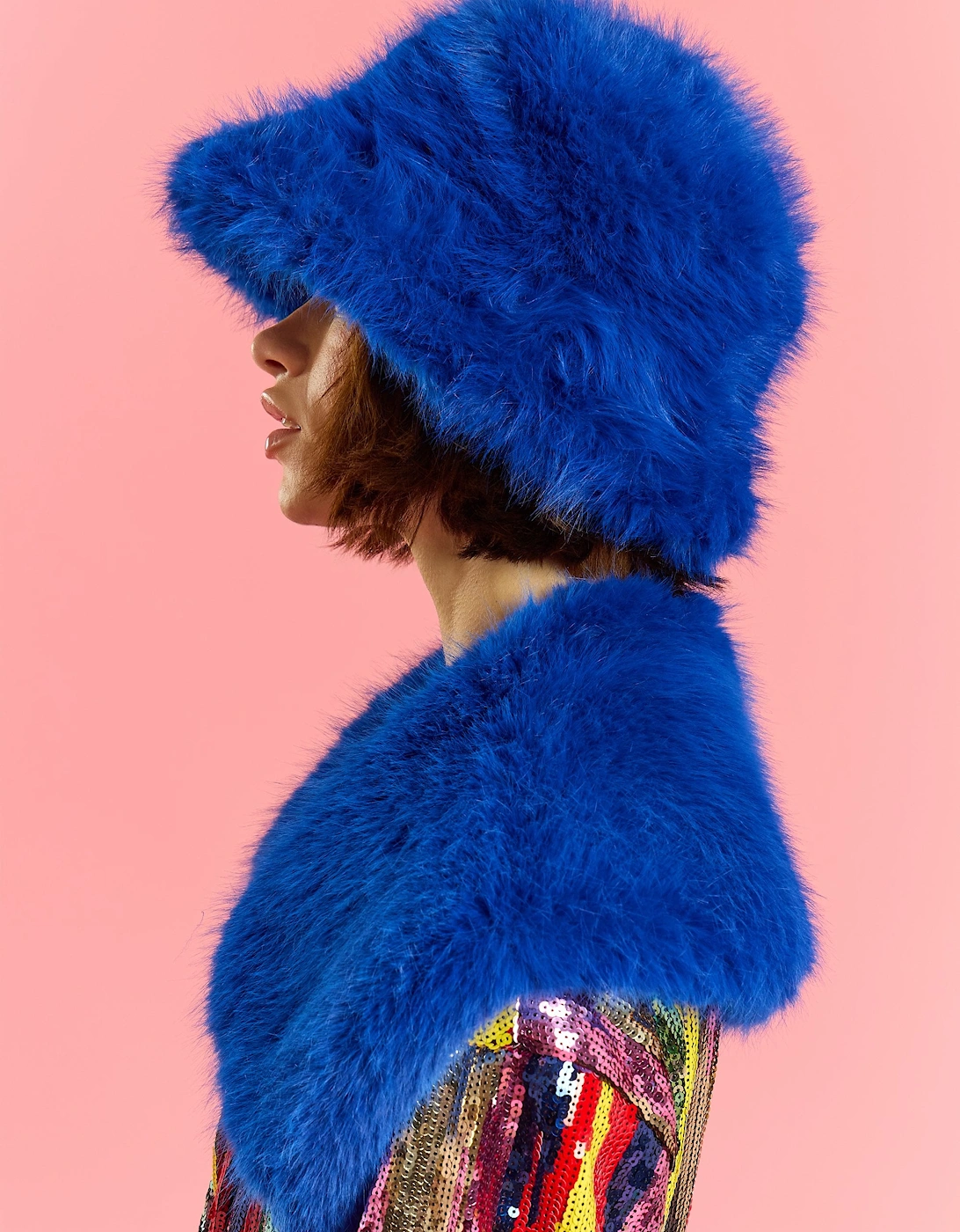 Blue Eco Bamboo Bucket Hat