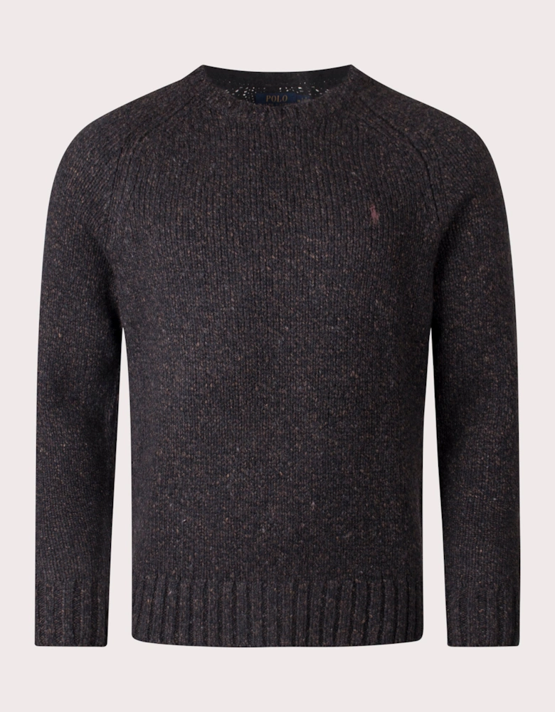 Marled Knit Crew Neck Jumper