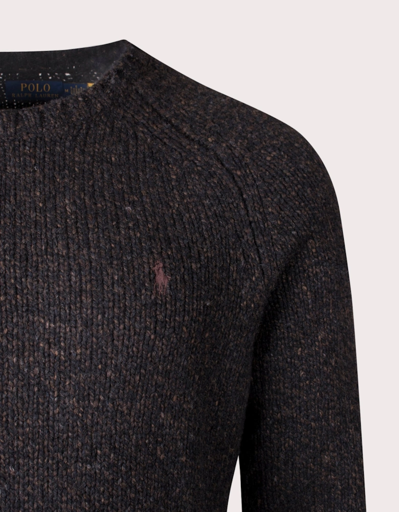 Marled Knit Crew Neck Jumper