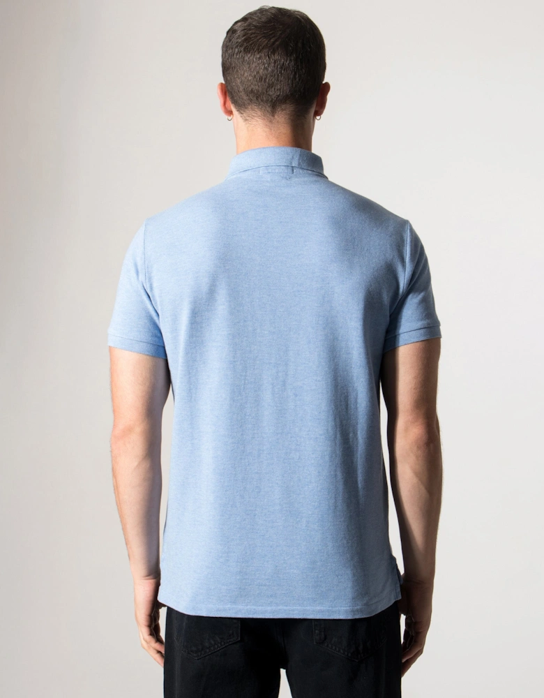 Custom Slim Fit Mesh Polo Shirt